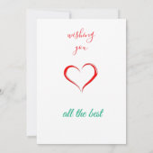 Weihnachtskarten Einladung (Rückseite)