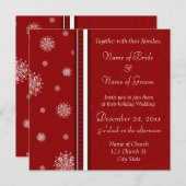 Weihnachtskarten Einladung (Vorne/Hinten)