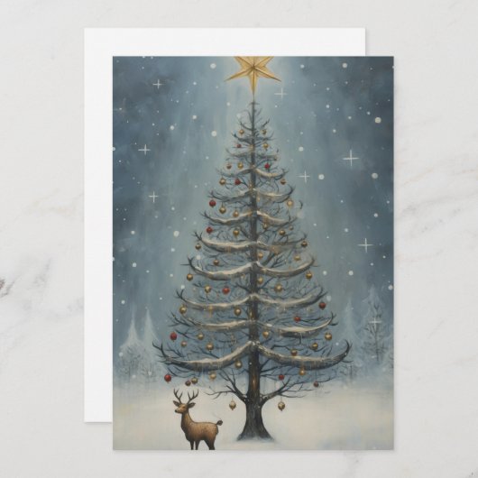 Weihnachtskarten - Einzigartige Weihnachtskarten Feiertagskarte (Vorne/Hinten)