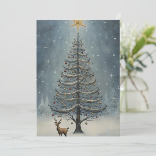 Weihnachtskarten - Einzigartige Weihnachtskarten Feiertagskarte (Stehend Vorderseite)