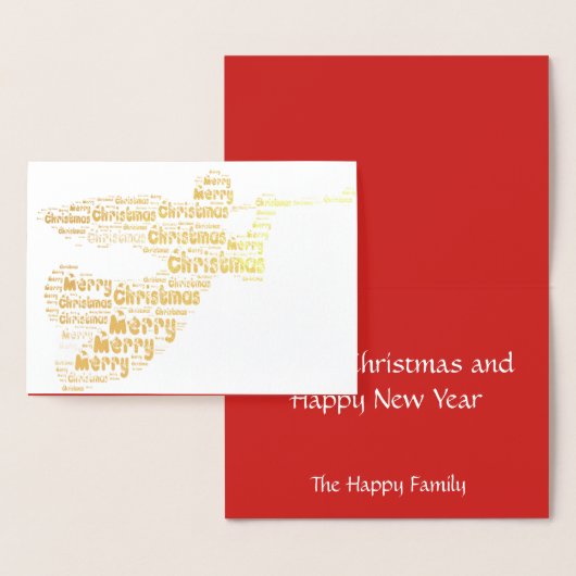 Weihnachtskarten - Engel - Gold Foil Folienkarte (Anzeige)