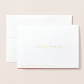 Weihnachtskarten - Engel - Gold Foil Folienkarte (Rückseite mit Umschlag)