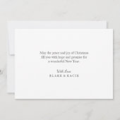 Weihnachtskarten / Feiertage Einladung (Rückseite)