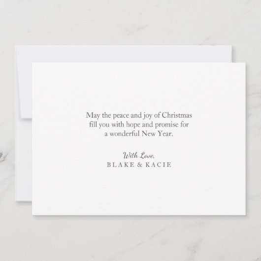 Weihnachtskarten / Feiertage Einladung (Rückseite)