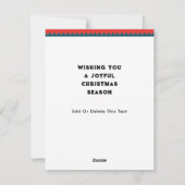 Weihnachtskarten Feiertagskarte (Rückseite)