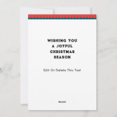 Weihnachtskarten Feiertagskarte (Rückseite)