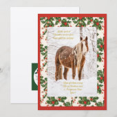 Weihnachtskarten Feiertagskarte (Vorne/Hinten)