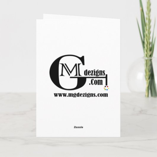 Weihnachtskarten Feiertagskarte (Rückseite)