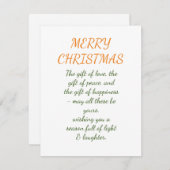 Weihnachtskarten Feiertagskarte (Vorne/Hinten)