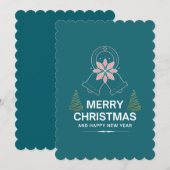 Weihnachtskarten Feiertagskarte (Vorne/Hinten)