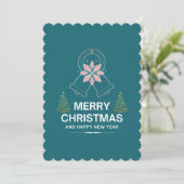 Weihnachtskarten Feiertagskarte (Stehend Vorderseite)