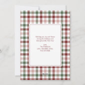 Weihnachtskarten Feiertagskarte (Rückseite)