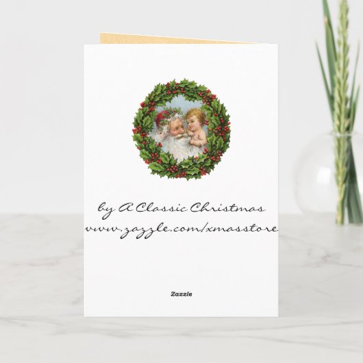 Weihnachtskarten Feiertagskarte (Rückseite)