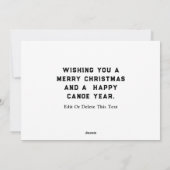 Weihnachtskarten Feiertagskarte (Rückseite)