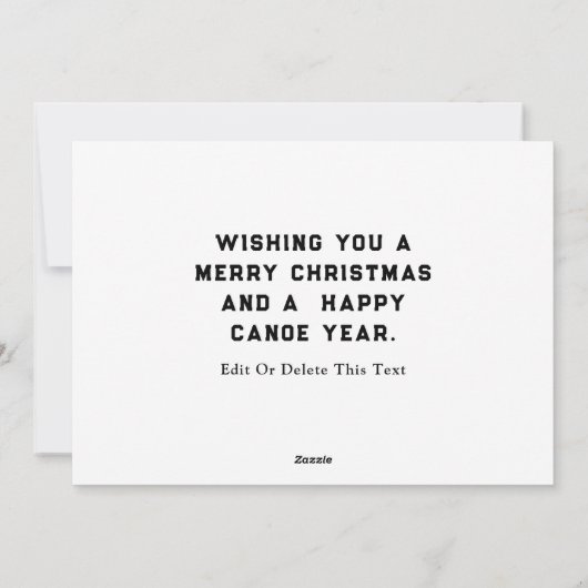 Weihnachtskarten Feiertagskarte (Rückseite)