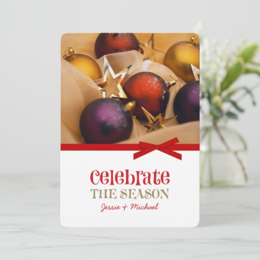 Weihnachtskarten Feiertagskarte (Stehend Vorderseite)