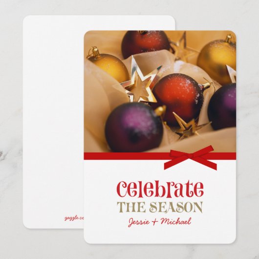 Weihnachtskarten Feiertagskarte (Vorne/Hinten)