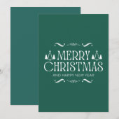 Weihnachtskarten Feiertagskarte (Vorne/Hinten)