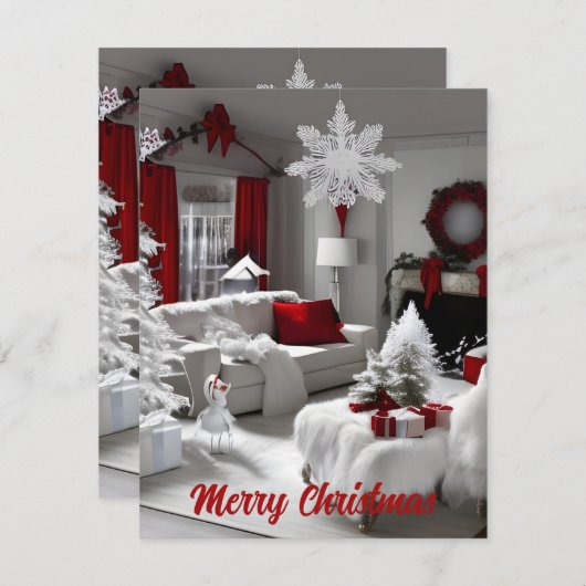 Weihnachtskarten Feiertagskarte (Vorne/Hinten)