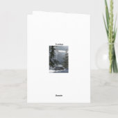 Weihnachtskarten Feiertagskarte (Rückseite)