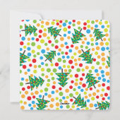 Weihnachtskarten Feiertagskarte (Rückseite)