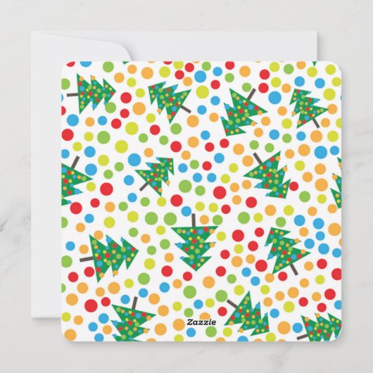 Weihnachtskarten Feiertagskarte (Rückseite)