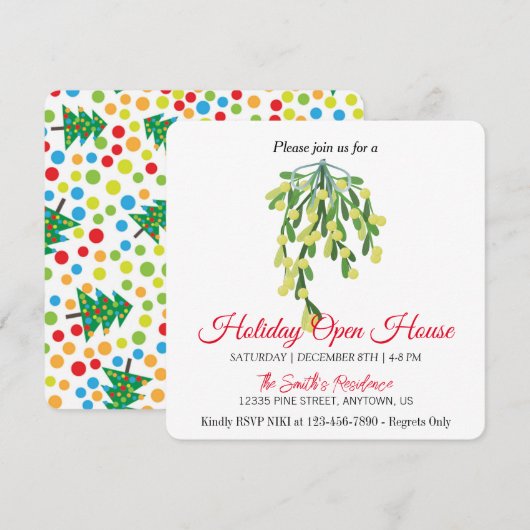 Weihnachtskarten Feiertagskarte (Vorne/Hinten)