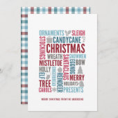 Weihnachtskarten Feiertagskarte (Vorne/Hinten)