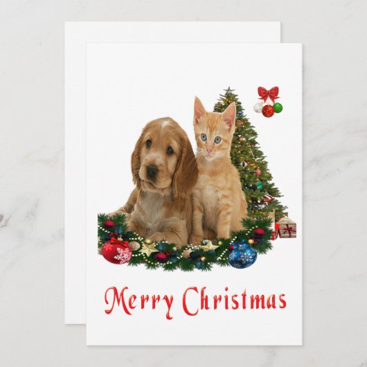 Weihnachtskarten Feiertagskarte (Vorne/Hinten)