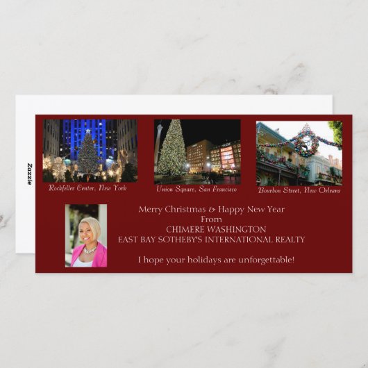 Weihnachtskarten Feiertagskarte (Vorne/Hinten)