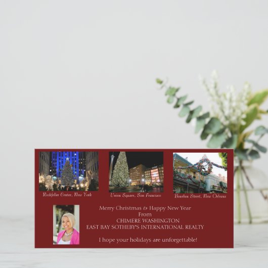 Weihnachtskarten Feiertagskarte (Stehend Vorderseite)