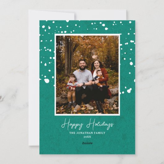 Weihnachtskarten Feiertagskarte (Rückseite)