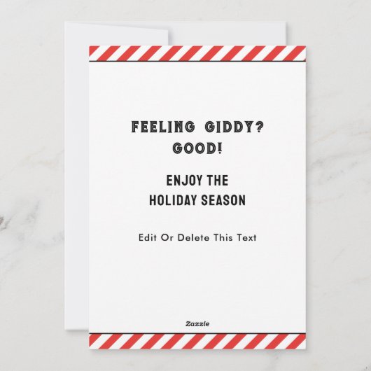 Weihnachtskarten Feiertagskarte (Rückseite)