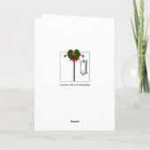 Weihnachtskarten Feiertagskarte (Rückseite)