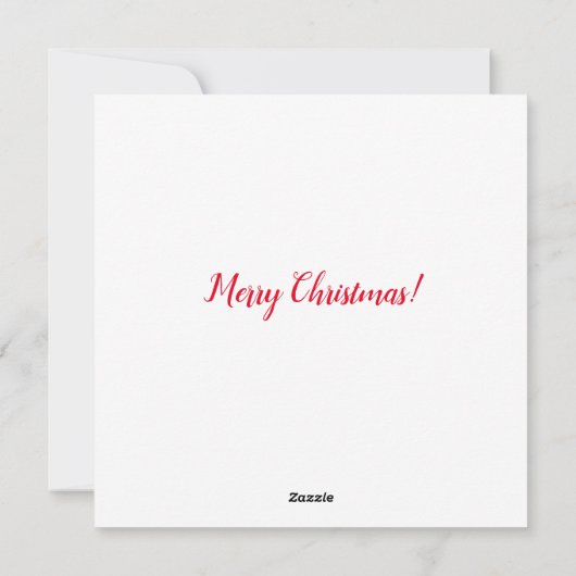 Weihnachtskarten Feiertagskarte (Rückseite)