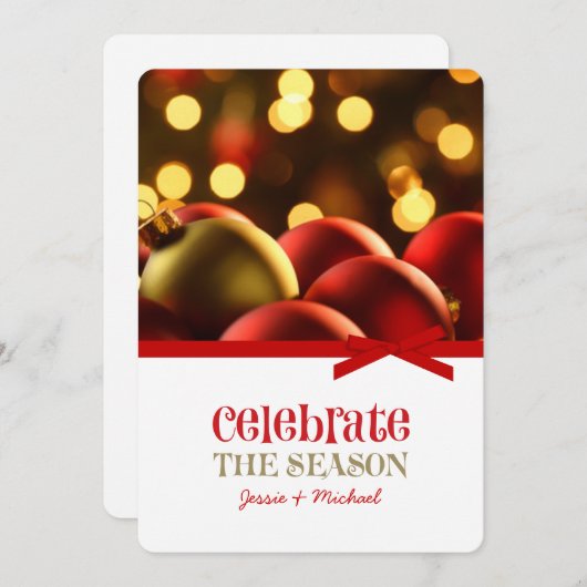 Weihnachtskarten Feiertagskarte (Vorne/Hinten)