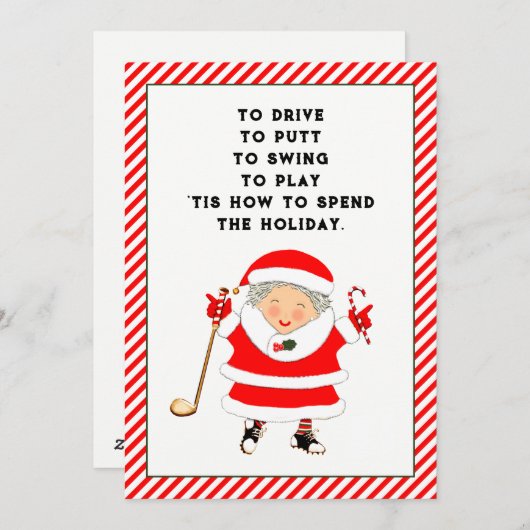 Weihnachtskarten Feiertagskarte (Vorne/Hinten)