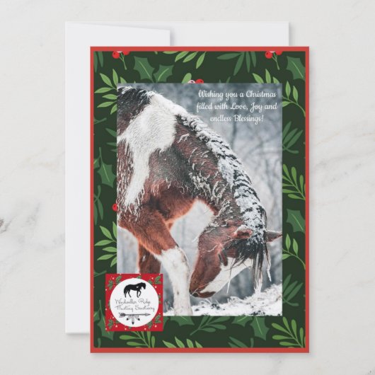 Weihnachtskarten Feiertagskarte (Vorderseite)