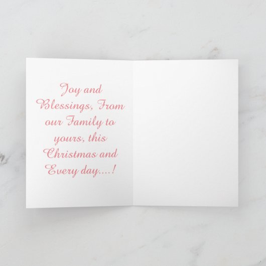 Weihnachtskarten Feiertagskarte (Innenseite)