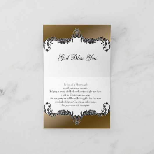 Weihnachtskarten Feiertagskarte (Innenseite)