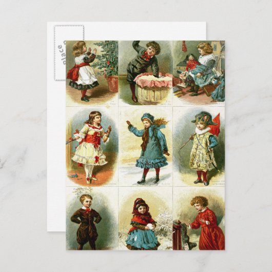 Weihnachtskarten Feiertagspostkarte (Vorne/Hinten)