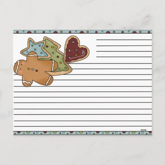 Weihnachtskarten Feiertagspostkarte (Rückseite)