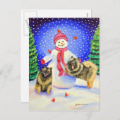 Weihnachtskarten Feiertagspostkarte (Vorne/Hinten)