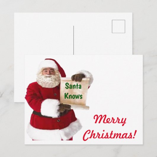 Weihnachtskarten Feiertagspostkarte (Vorne/Hinten)