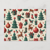 Weihnachtskarten Feiertagspostkarte (Vorderseite)