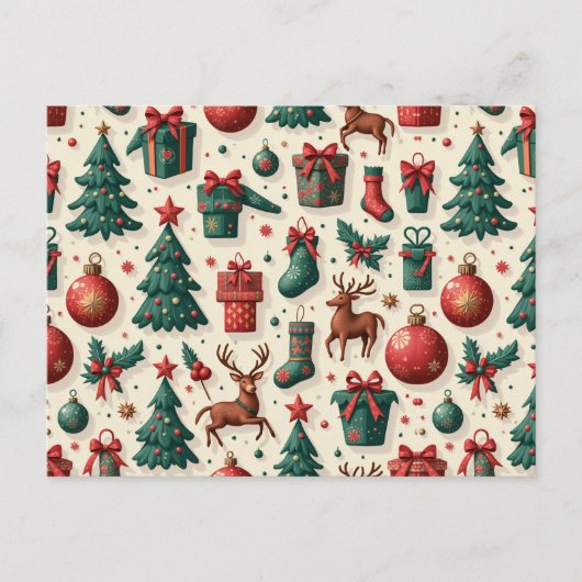 Weihnachtskarten Feiertagspostkarte (Vorderseite)