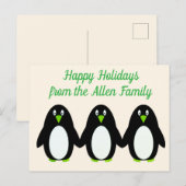 Weihnachtskarten Feiertagspostkarte (Vorne/Hinten)