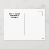 Weihnachtskarten Feiertagspostkarte (Rückseite)