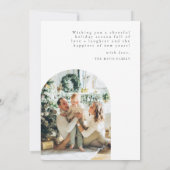 Weihnachtskarten | Ferienkarte für Minimalistische Einladung (Rückseite)