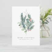 Weihnachtskarten | Ferienkarte für Minimalistische Einladung (Stehend Vorderseite)